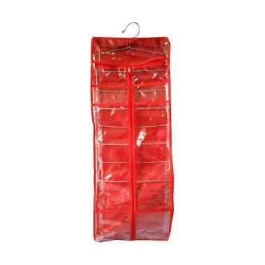 Jejo Hanging Hijab Organizer Rak Jilbab Gantung Merah