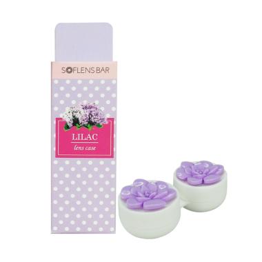 Soflensbar Flower Contact Lens Case - Purple