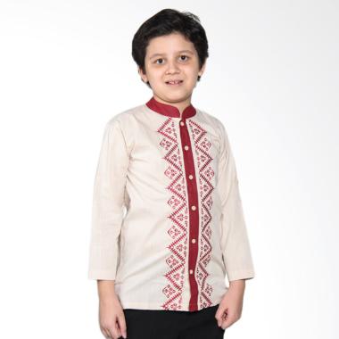 Versail Kids Enfant Sm7027 Baju Koko Anak - Zigzag Brown