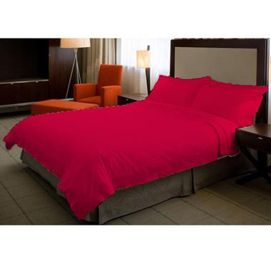Ellenov Polos Set Sprei dan Bedcover - Pink Fanta