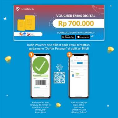 IndoGold Emas Digital Voucher (Rp 700.000)