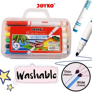 Joyko CLP-04 Pulpen Pena Warna [12 Warna] MULTICOLOR