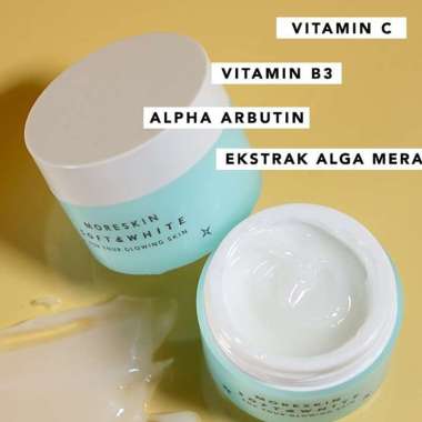 MORESKIN Soft And White - Cream Pemutih Wajah Glowing Cepat / Pencerah Wajah Alami / Pemutih Wajah T