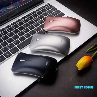 Mouse Wireless Rechargeable & Silent Click USB POWER SAVING Silver