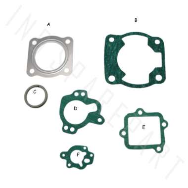 Gasket-Paking-Packing Top-Set-Topset Force 1-F1ZR-FIZR-F1Z-R-FIZ-F1