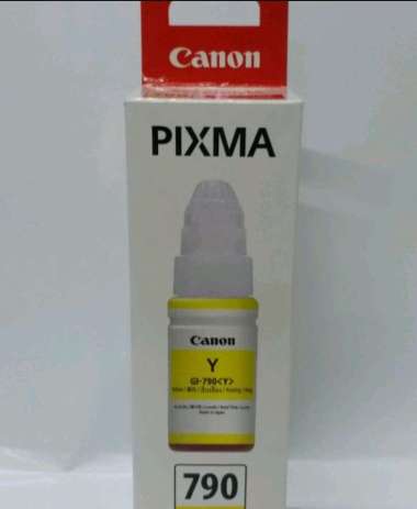 TINTA BOTOL CANON GI 790 FOR PRINTER CANON G1010 G2010 G3010 G4010 ORIGINAL kuning