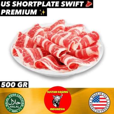 US SWIFT SHORTPLATE PREMIUM 500 GRAM IMPORT DARI USA/ US SWIFT SHORTPLATE YAKINIKU/US SWIFT SHORTPLA