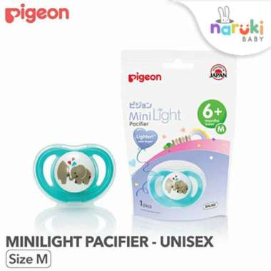 Pigeon Minilight Pacifier Boy Girl Unisex Empeng Bayi Size M untuk 6M+ Unisex