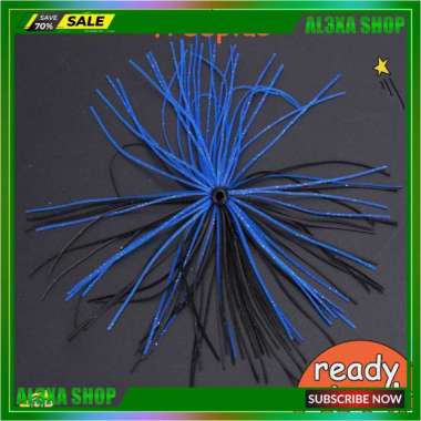 6 Bundel Umpan Pancing Bentuk Cumi-Cumi Bahan Karet Silikon