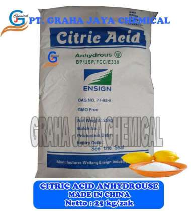 Citric Acid Anhydrous 25 kg