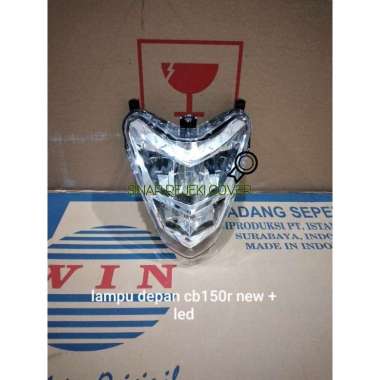 lampu depan reflektor cb150r new + led merk win