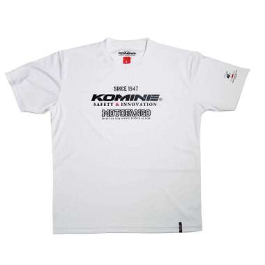 Komine JK-400 KOMINE TSHIRTS WHT-KOMINE S White KOMINE