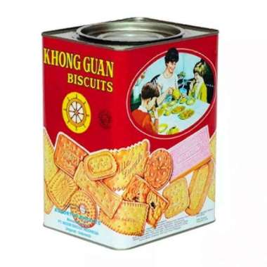 Promo Harga Khong Guan Assorted Biscuit Red Persegi 1600 gr - Blibli