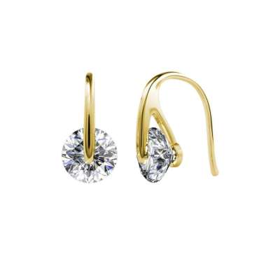 Classy Earrings - Anting Crystal by Her Jewellery - Yellow Gold