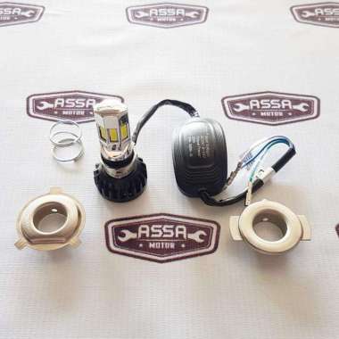 Lampu LED M5 H4 6 Titik 25W BullAES White