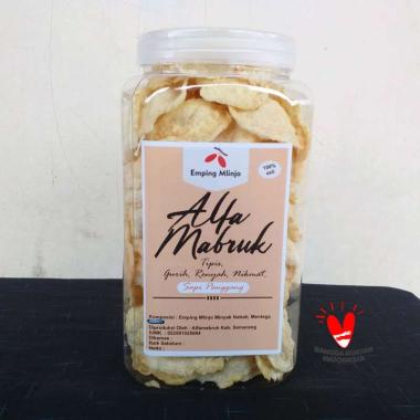 Emping Melinjo Matang Gurih Asin Nikmat Alfa Mabruk