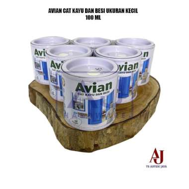 Avian Cat Minyak Untuk Kayu dan Besi 100cc Ukuran Kaleng Kecil 100 cc Hitam