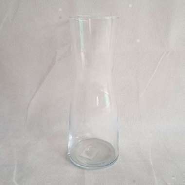 Vas bunga kaca bening dekoratif tinggi 30 cm WMO IK1244 TID