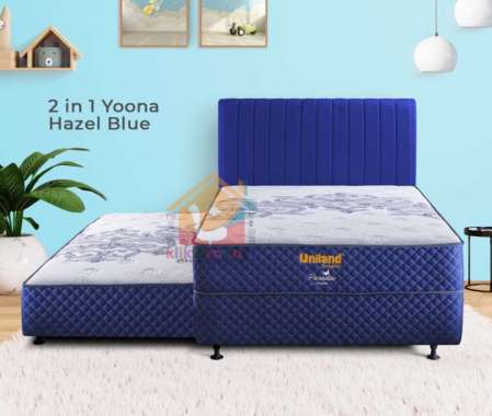 2in1 Sorong Paradise YOONA Hazel Blue Uniland Springbed 120 x 200