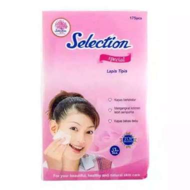 Kapas Selection Facial Tipis dan Tebal 60 Gram / Kapas pembersih LAPIS TIPIS