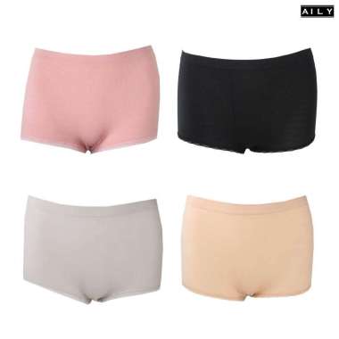 Aily NA23 Celana Dalam Wanita Rajut Semi Korset - 1pcs Pink