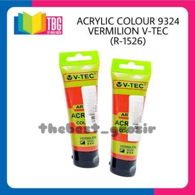 2 TUBE CAT ACRYLIC COLOUR 35ML V-TEC PART A VERMILION (R-1526)