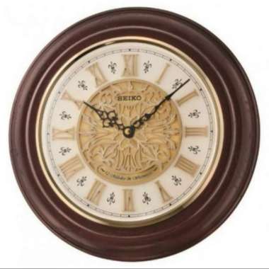 Jam Dinding Seiko Kayu Melodies QXM342 QXM342B Original