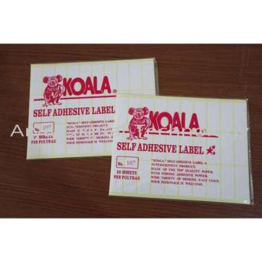 Kertas Sticker Label Koala No 107 Kertas Stiker Tempel Murah Bagus