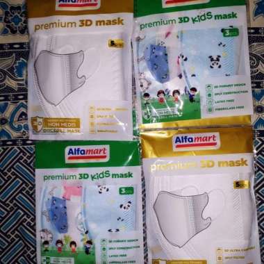 Masker Duckbill Alfamart Adult isi 5 &Kids isi 3 Adults