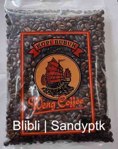 Biji Kopi Robusta Arabica Warung Kopi Warkop Weng Coffee Siantan Pontianak 500 gram bukan Aming Asia