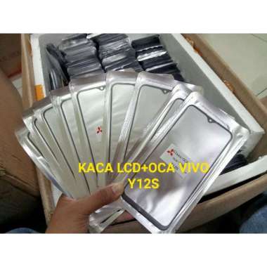 Glass sudah OCA VIVO Y12S Kaca Touchscreen LCD layar sentuh
