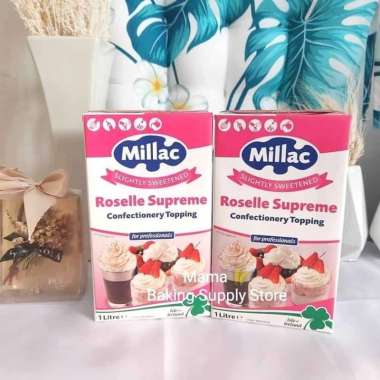 Roselle Supreme Whipping Cream Millac Whipped Cream Whip Krim 1 L