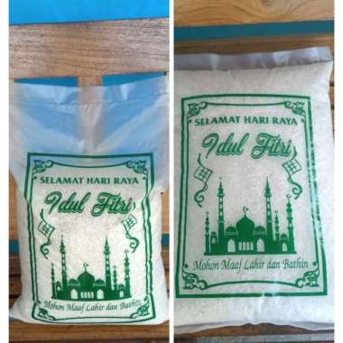 Plastik Beras kemasan 5 kg Idul Fitri