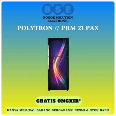Kulkas 2 Pintu Polytron PRM21PAX 210 L POLYTRON PRM-21PAX PRM21 PAX