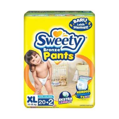 Promo Harga SWEETY Bronze Pants XL20+4 24 pcs - Blibli