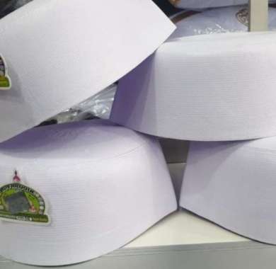 peci kopiah bangladesh Al Faruque Original Putih Polos 56 Standart