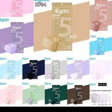 MASKER KF94 ONCARE / ON CARE 5PLY EMBOSS HIGH BFE - 1 PACK 10 PCS pink powder