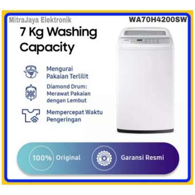 SAMSUNG MESIN CUCI TOP LOADING 7KG 70H4200 | WA70H4200 | WA70H4200SW