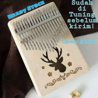 Kalimba 17 Keys Motif Dandelion Rusa