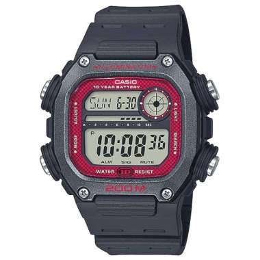 CASIO Illuminator 10 Year Battery Life Sporty 200 M DW-291H Jam Tangan Pria Red