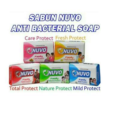 Nuvo Family Bar Soap 76gr - Sabun Batang Nuvo - Nuvo Antibacterial Soap