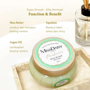 Miss Daisy Bulgarian Rose & Oud French Perfume Hair Mask | BPOM - 250mL