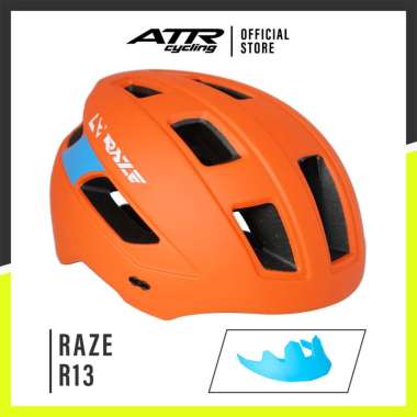 Helm Sepeda RAZE R13 MTB / Urban / Lipat / Listrik orange