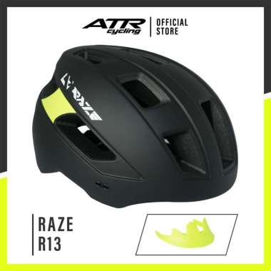 Helm Sepeda RAZE R13 MTB / Urban / Lipat / Listrik black