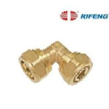 Knee Sambung Pipa Air Panas Kuningan 1/2 Inch Rifeng
