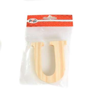Ace - Huruf Rumah U Kayu 10 Cm