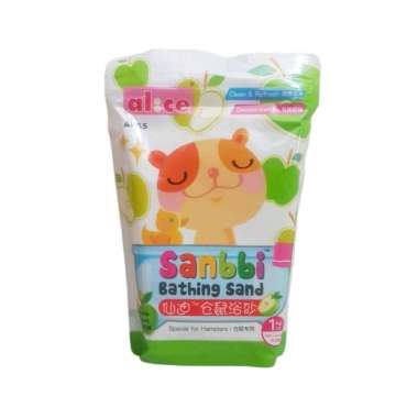 Pasir mandi hamster wangi apel, Alice Sanbbi AE55, hamster bathing sands 1kg