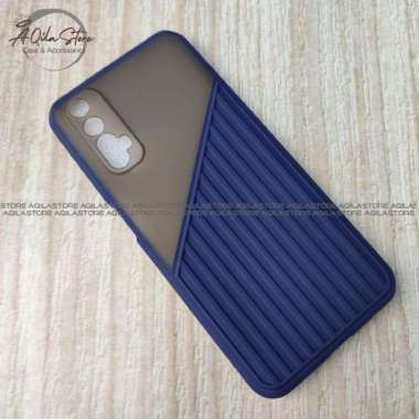 Case Hybrid Realme 7 / Realme 7 ( Asia ) / RMX2151, RMX2163 Case Fuze Transparan Hybrid Navy