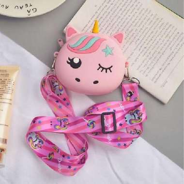 Tas Rubber Jelly Anak - Tas Selempang Anak Unicorn