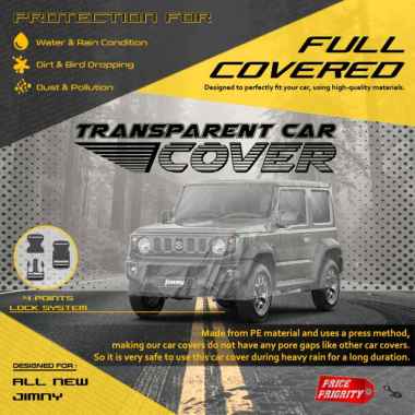 Body Cover Sarung Mobil Plastik JIMNY Tebal Anti Air WATERPROOF